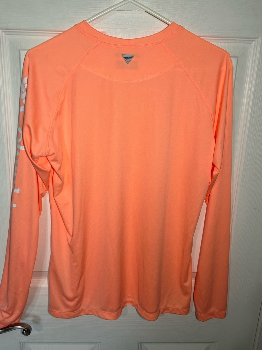 Columbia PFG Omni Shade Long Sleeve Tee Size Large Peach/Coral fishing active - Picture 5 of 10
